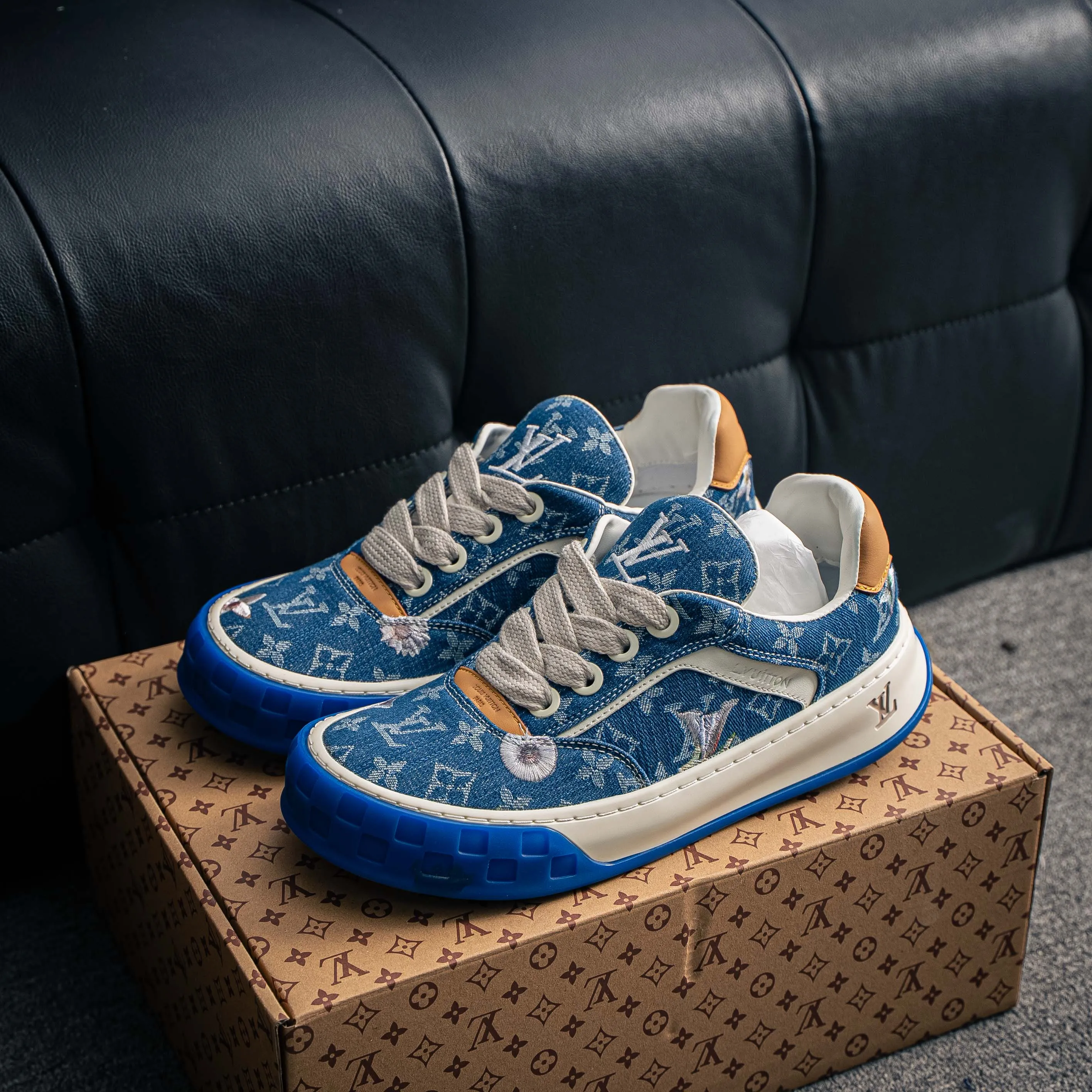 【YS 】 Premium -- LOUIS VUITTON Tilted Series｜2026 LV Tilted Low Sneakers Series Low-Top Retro